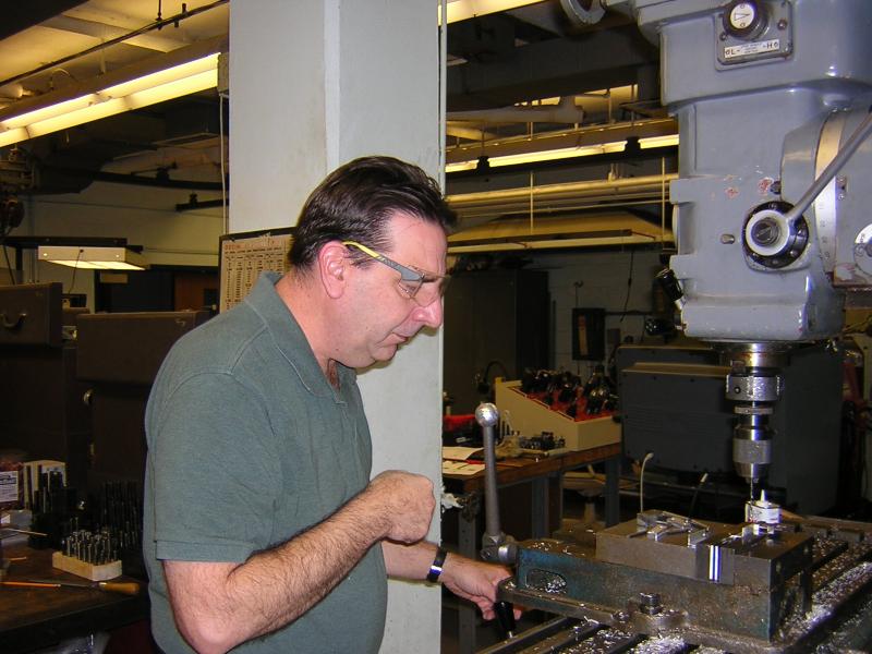 Larry Antal in the Machine Shop.