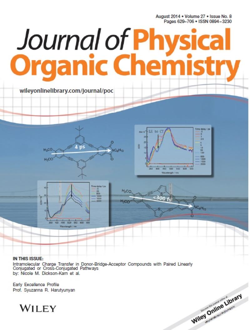Journal of Physical Organic Chemistry Cover - Nicole Karn Journal of Physical Organic Chemistry Cover - Nicole Karn