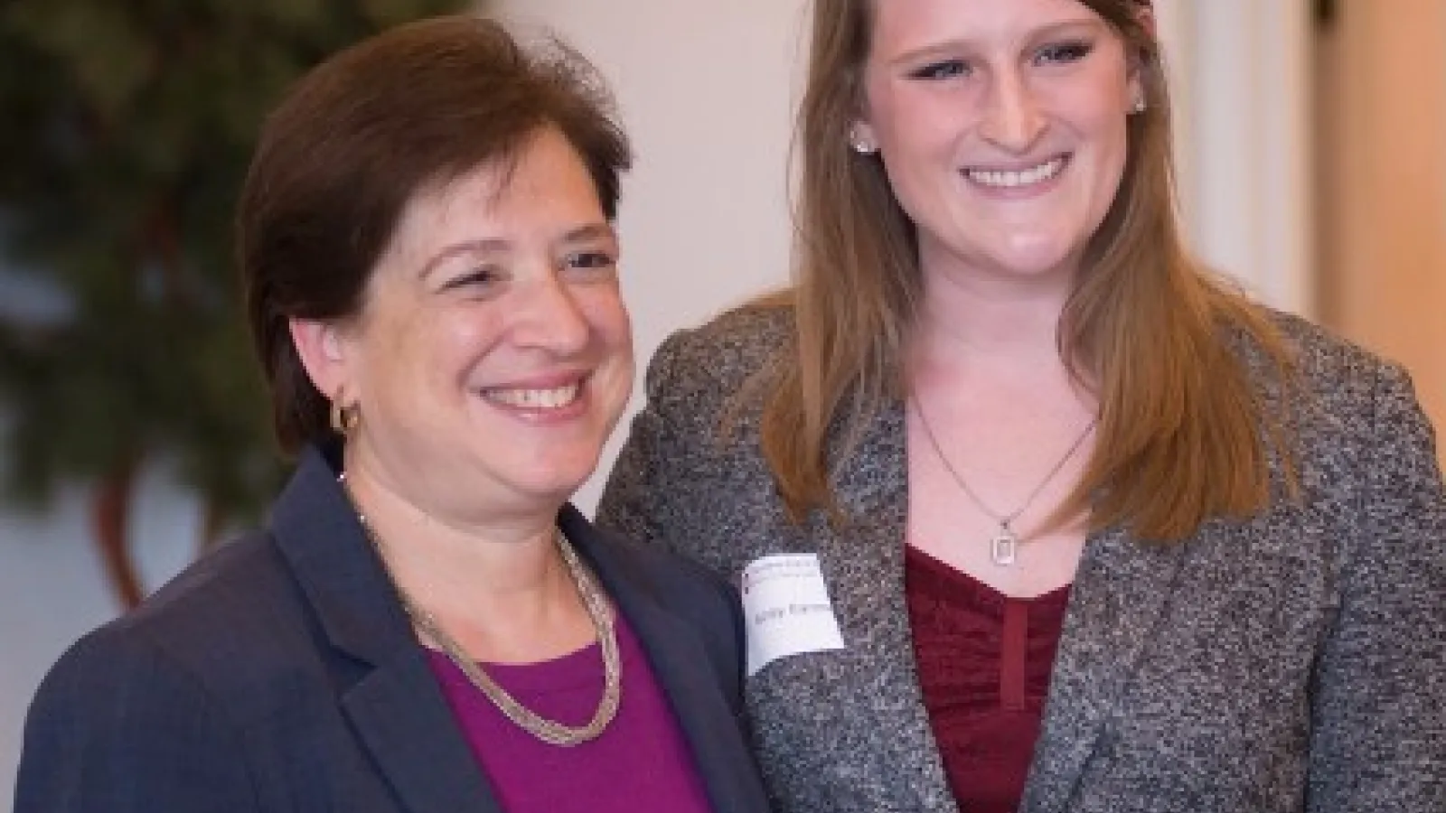 Ashley Bartman Watson and Supreme Court Justice Elena Kagan