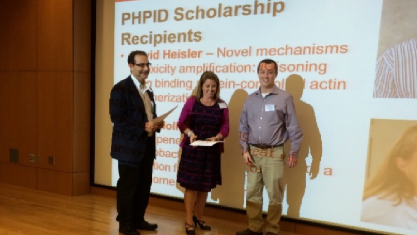 David Heisler receives PHPID graduate training scholarship