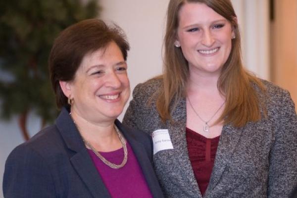 Ashley Bartman Watson and Supreme Court Justice Elena Kagan Ashley Bartman Watson and Supreme Court Justice Elena Kagan