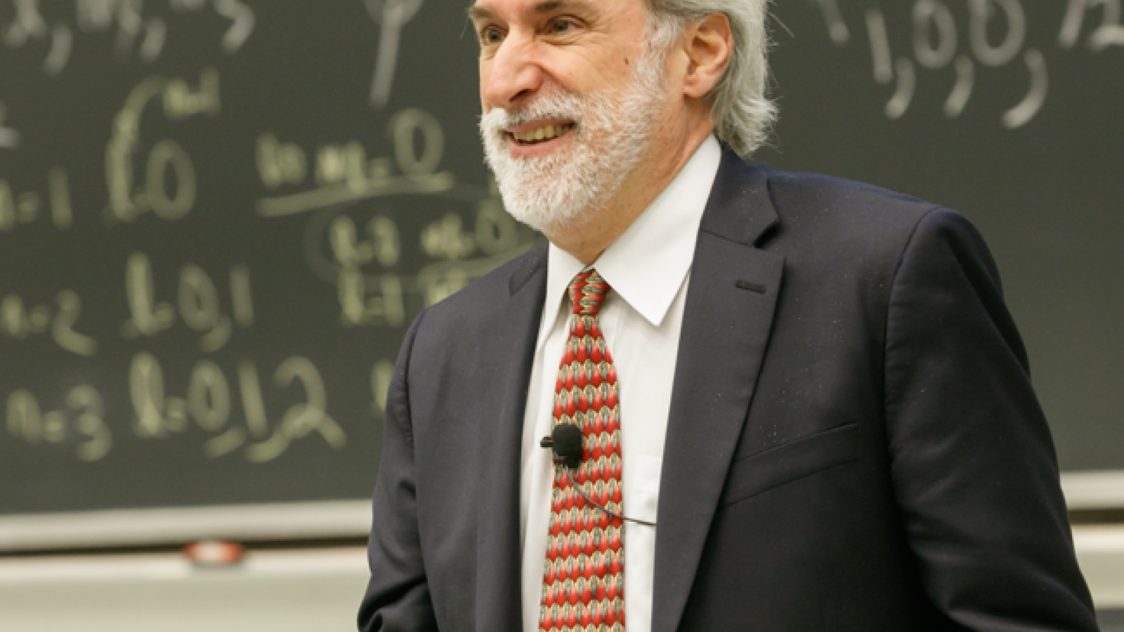 Daniel Nocera speaking during the 2016 Evans Lecture